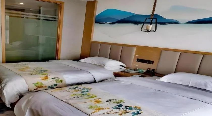 Bed in VX Dali Erhai Park Seascape Hotel