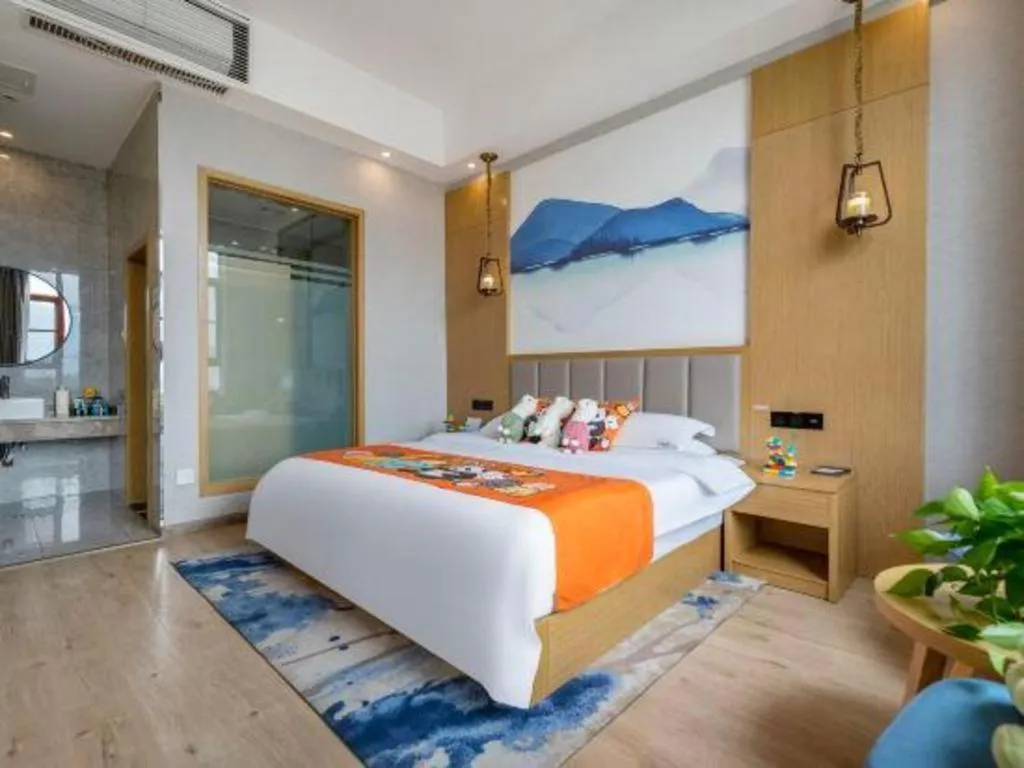 Bed in VX Dali Erhai Park Seascape Hotel