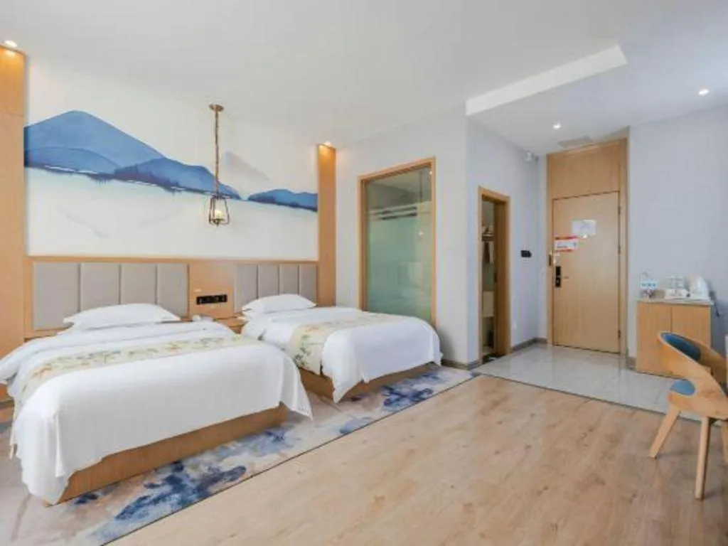 Bed in VX Dali Erhai Park Seascape Hotel