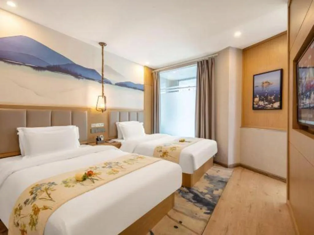 Bed in VX Dali Erhai Park Seascape Hotel