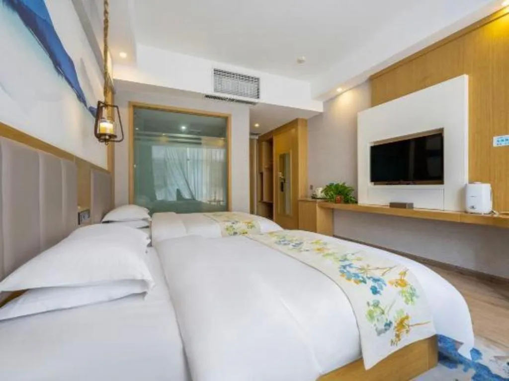 Bed in VX Dali Erhai Park Seascape Hotel