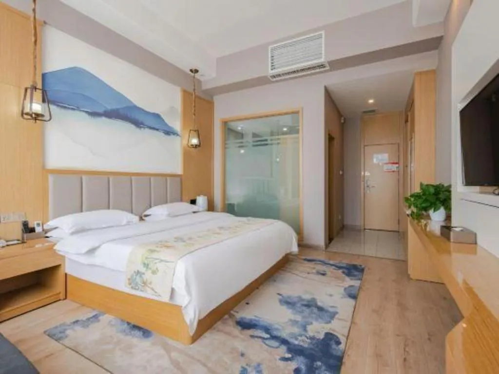 Bed in VX Dali Erhai Park Seascape Hotel