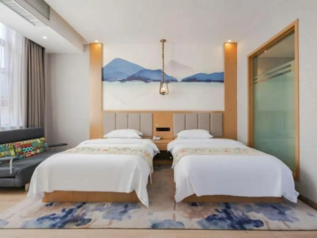 Bed in VX Dali Erhai Park Seascape Hotel