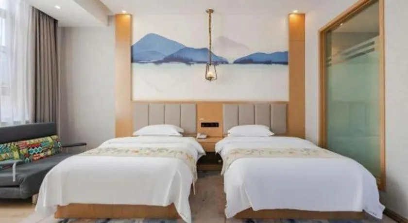 Bed in VX Dali Erhai Park Seascape Hotel