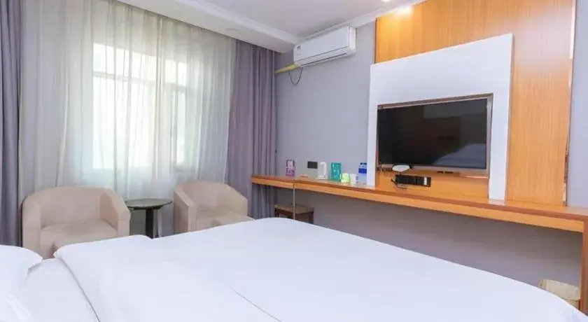 Bed in GreenTree Inn Chongqing Longhu Times Tianjie Xietaizi Metro Station Bed in GreenTree Inn Chongqing Longhu Times Tianjie Xietaizi Metro Station