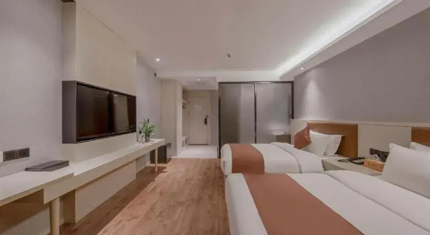 Bed in Gya Hotel Shanghai Long Distance Passenger Terminal Station Bed in Gya Hotel Shanghai Long Distance Passenger Terminal Station