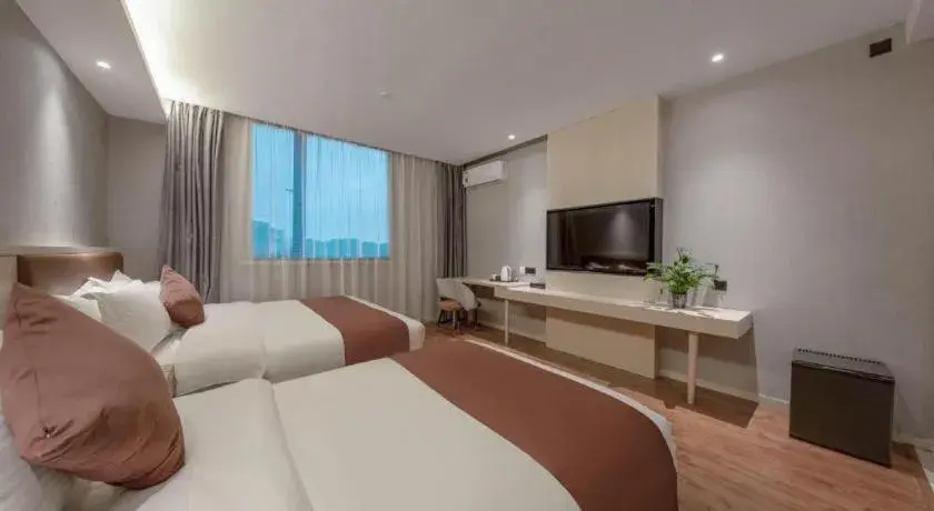 Bed in Gya Hotel Shanghai Long Distance Passenger Terminal Station Bed in Gya Hotel Shanghai Long Distance Passenger Terminal Station