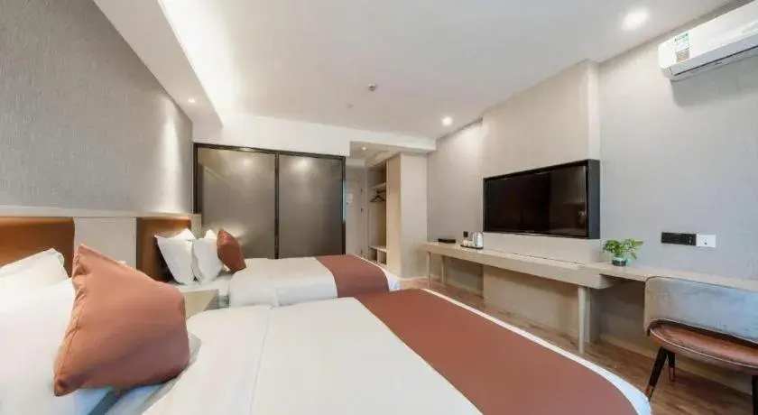 Bed in Gya Hotel Shanghai Long Distance Passenger Terminal Station Bed in Gya Hotel Shanghai Long Distance Passenger Terminal Station