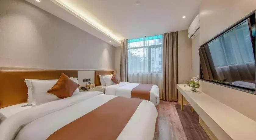 Bed in Gya Hotel Shanghai Long Distance Passenger Terminal Station Bed in Gya Hotel Shanghai Long Distance Passenger Terminal Station