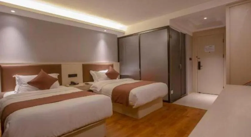 Bed in Gya Hotel Shanghai Long Distance Passenger Terminal Station