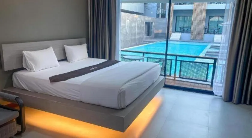 Bed in Laekhong River Resort