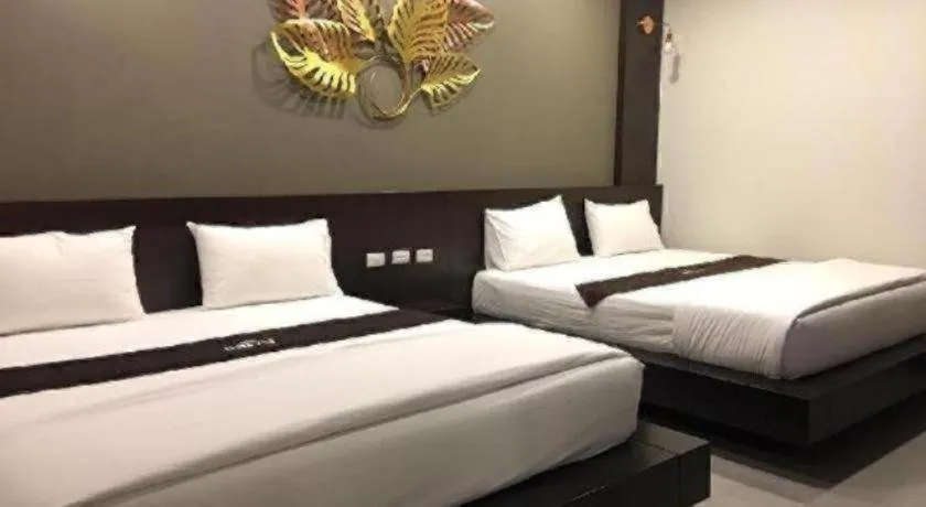 Bed in Laekhong River Resort