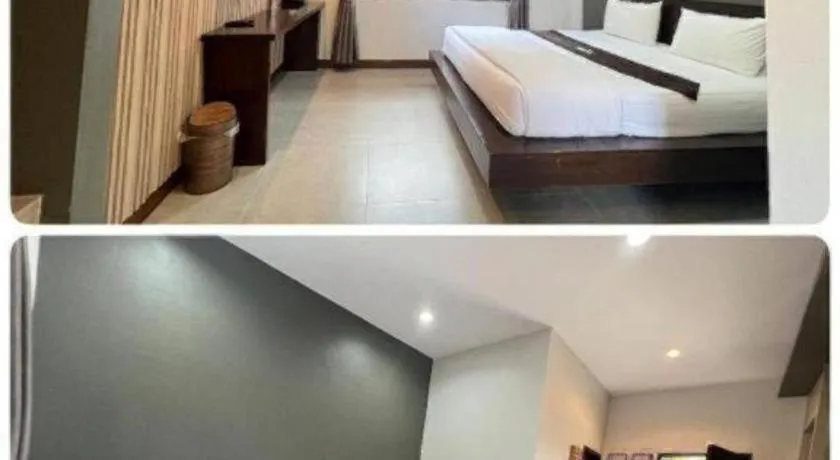 Bed in Laekhong River Resort