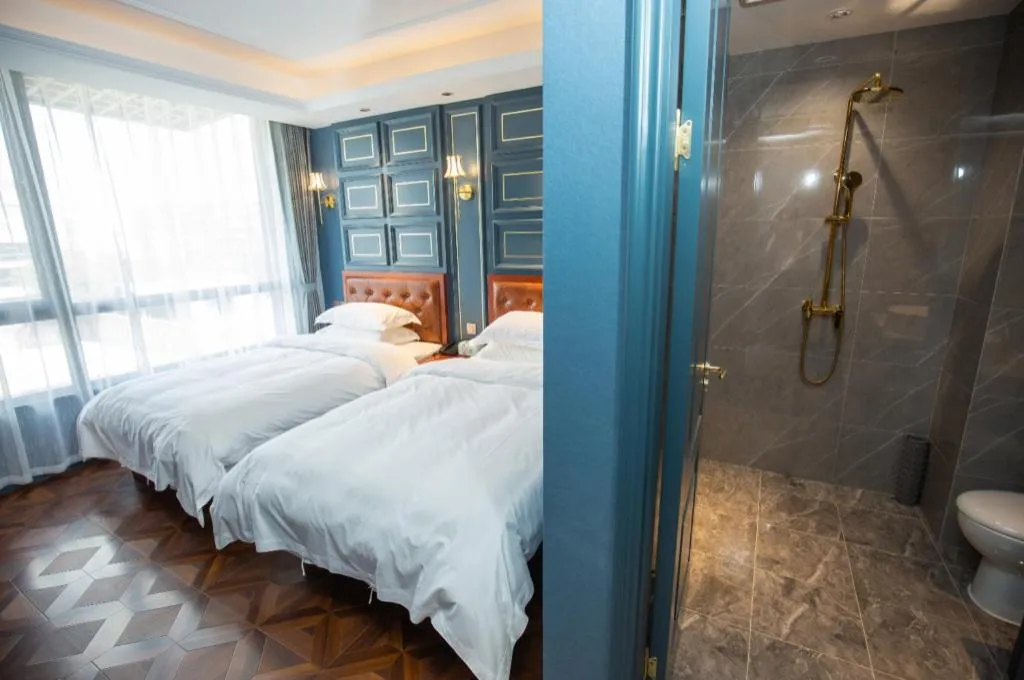 Bed in Yitingzhenshe Hotel Beijing Qianmen