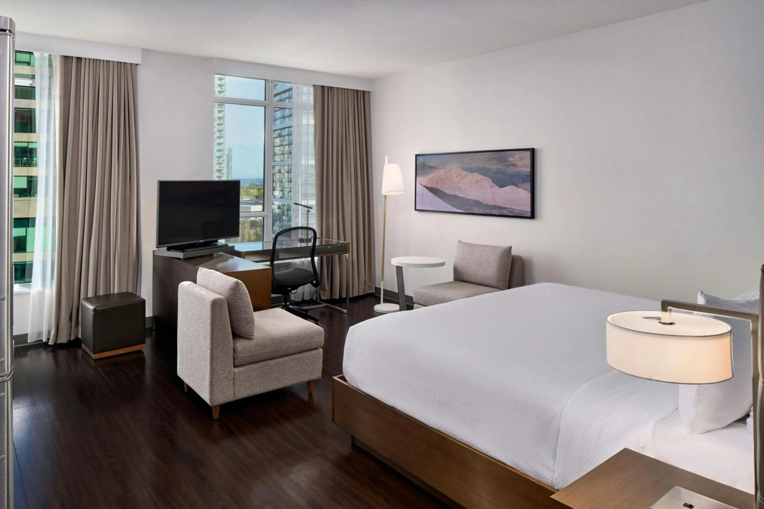 Photo of the whole room, Bed in Element by Westin Vancouver Metrotown