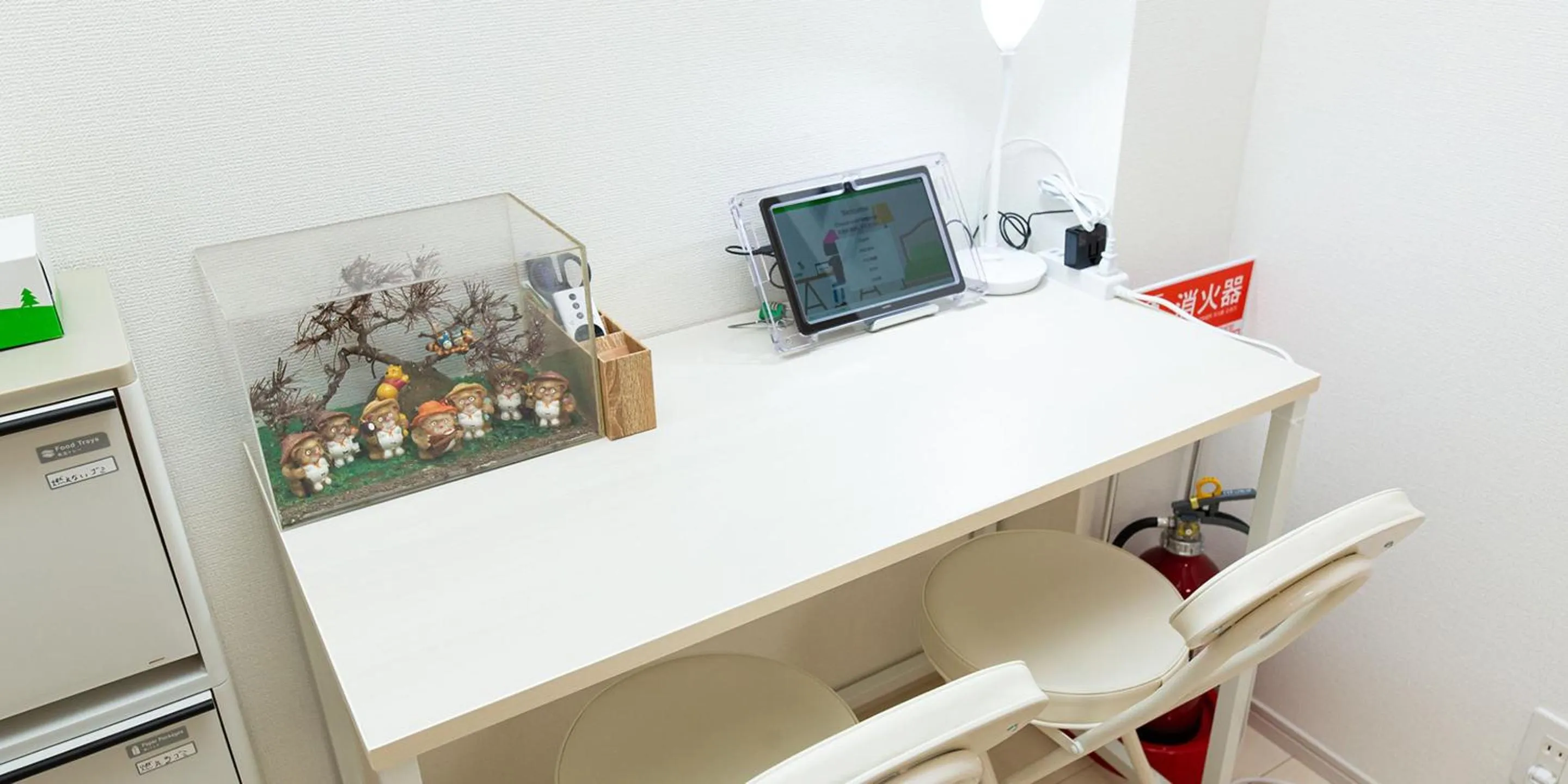 Seating area in Kinugawa Station Front