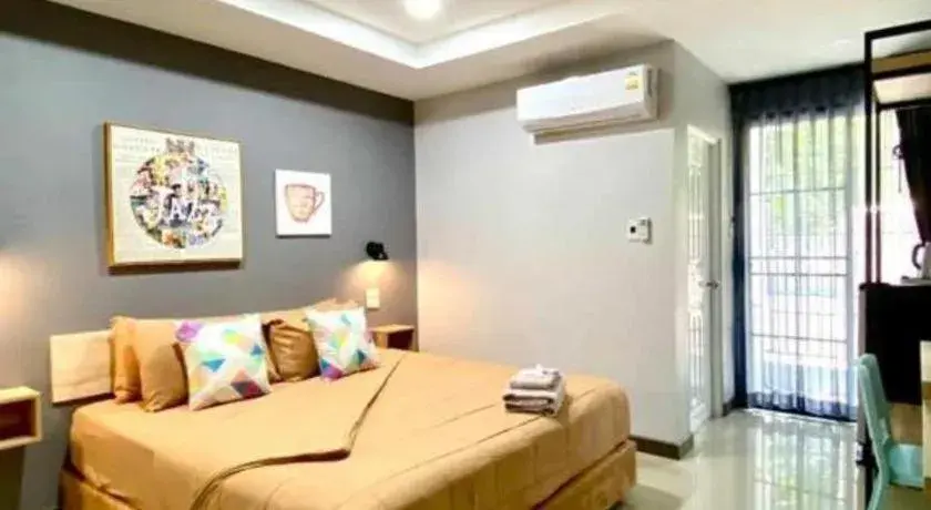 Bed in The Hub Hotel Surin Bed in The Hub Hotel Surin