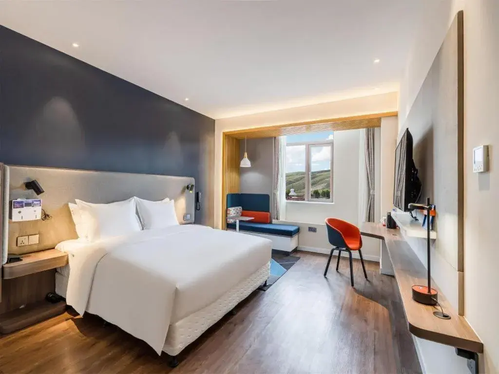 Bed in Holiday Inn Express Jingdezhen Ancient Town By IHG Bed in Holiday Inn Express Jingdezhen Ancient Town By IHG