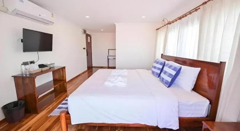 Bed in Chiangkhan Town Hotel Bed in Chiangkhan Town Hotel