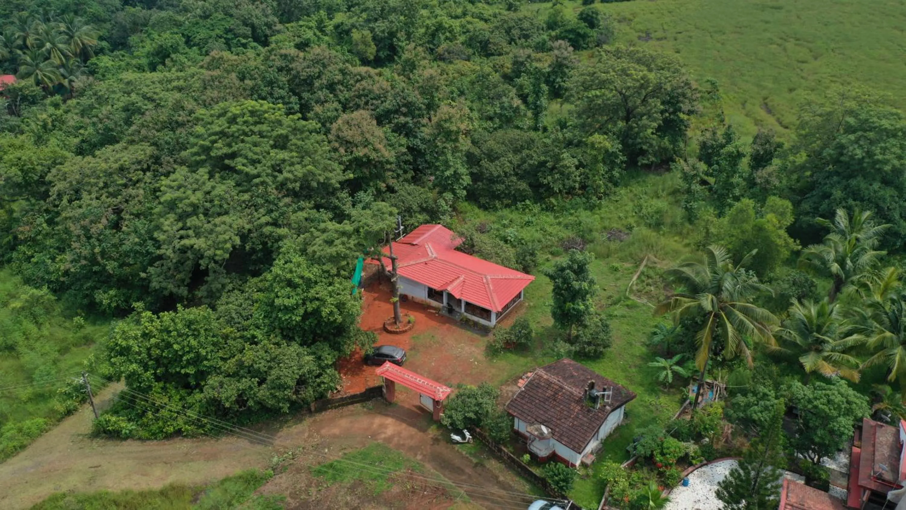 Bird's eye view in Cabo De Rama Cottage