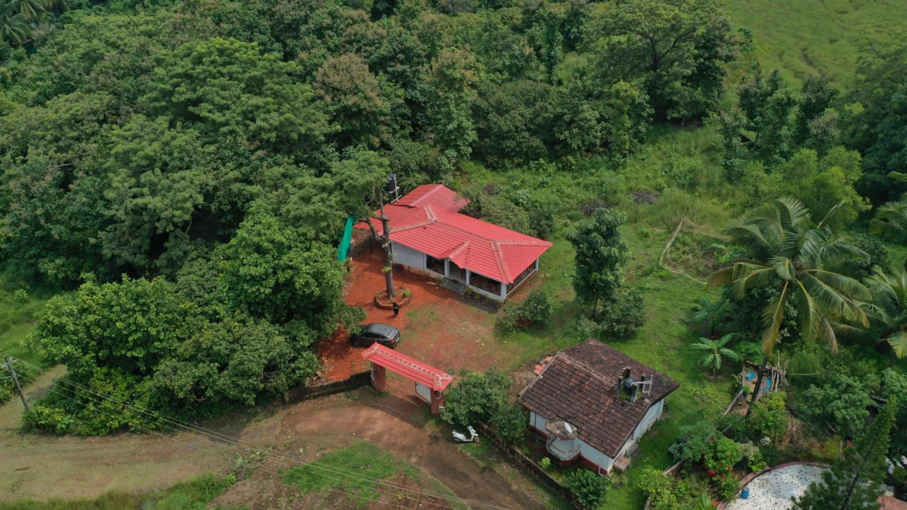 Bird's eye view in Cabo De Rama Cottage