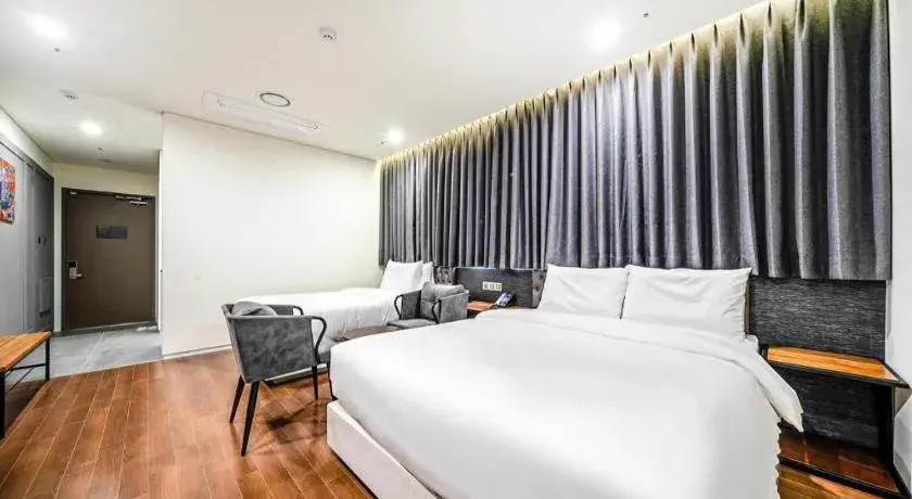 Bed in Hotel PIED Suseong Bed in Hotel PIED Suseong