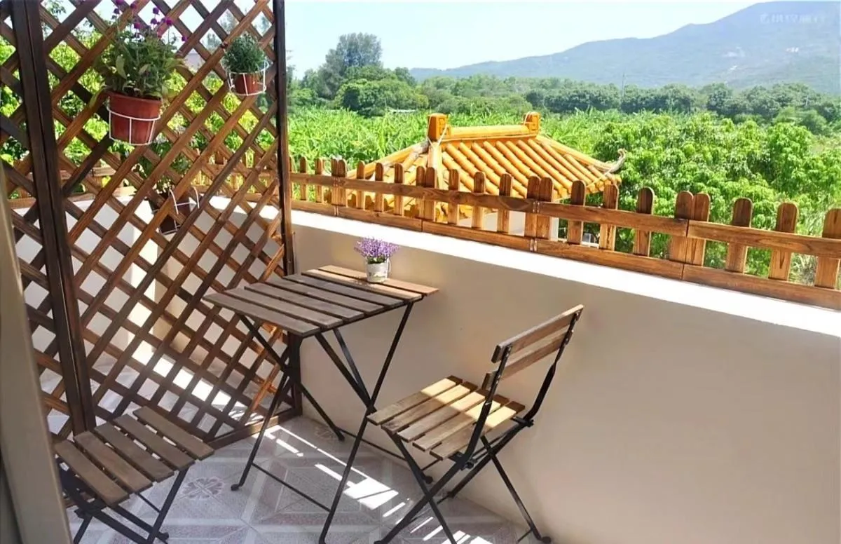 Balcony/Terrace in Cloud Tree Inn Boutique Guesthouse XiChong DaPeng ShenZhen 深圳大鹏西涌云树里民宿Yun Shu Li
