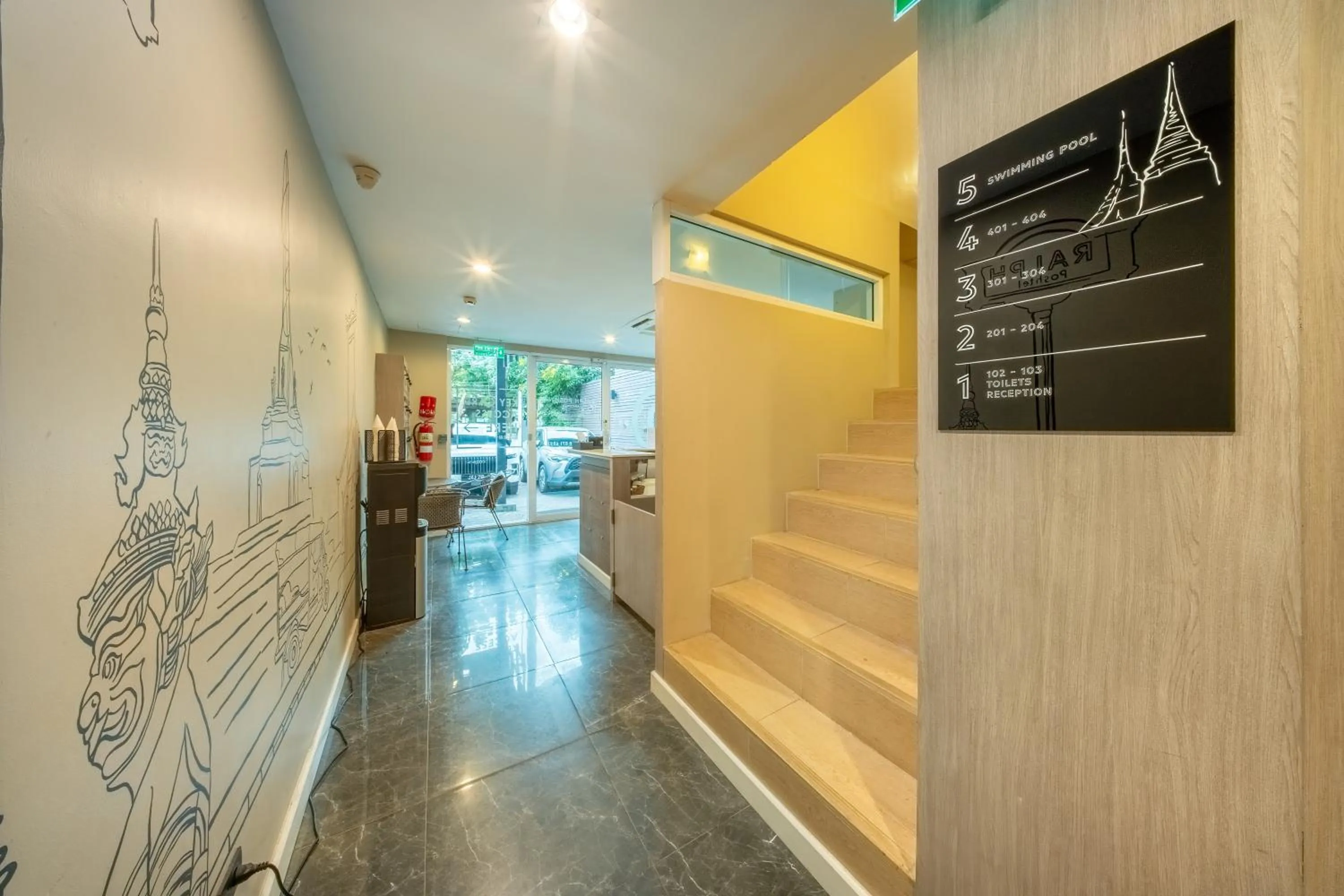 Lobby or reception in Ralph Poshtel Pratunam