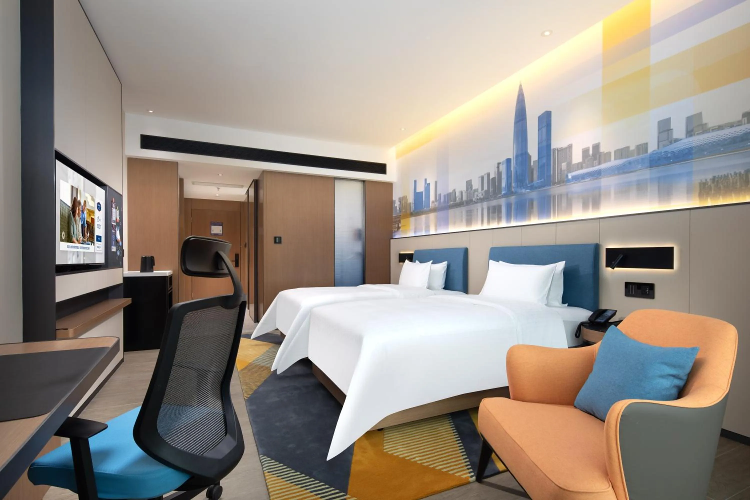Bed in Hampton by Hilton Shenzhen Longgang Yonghu