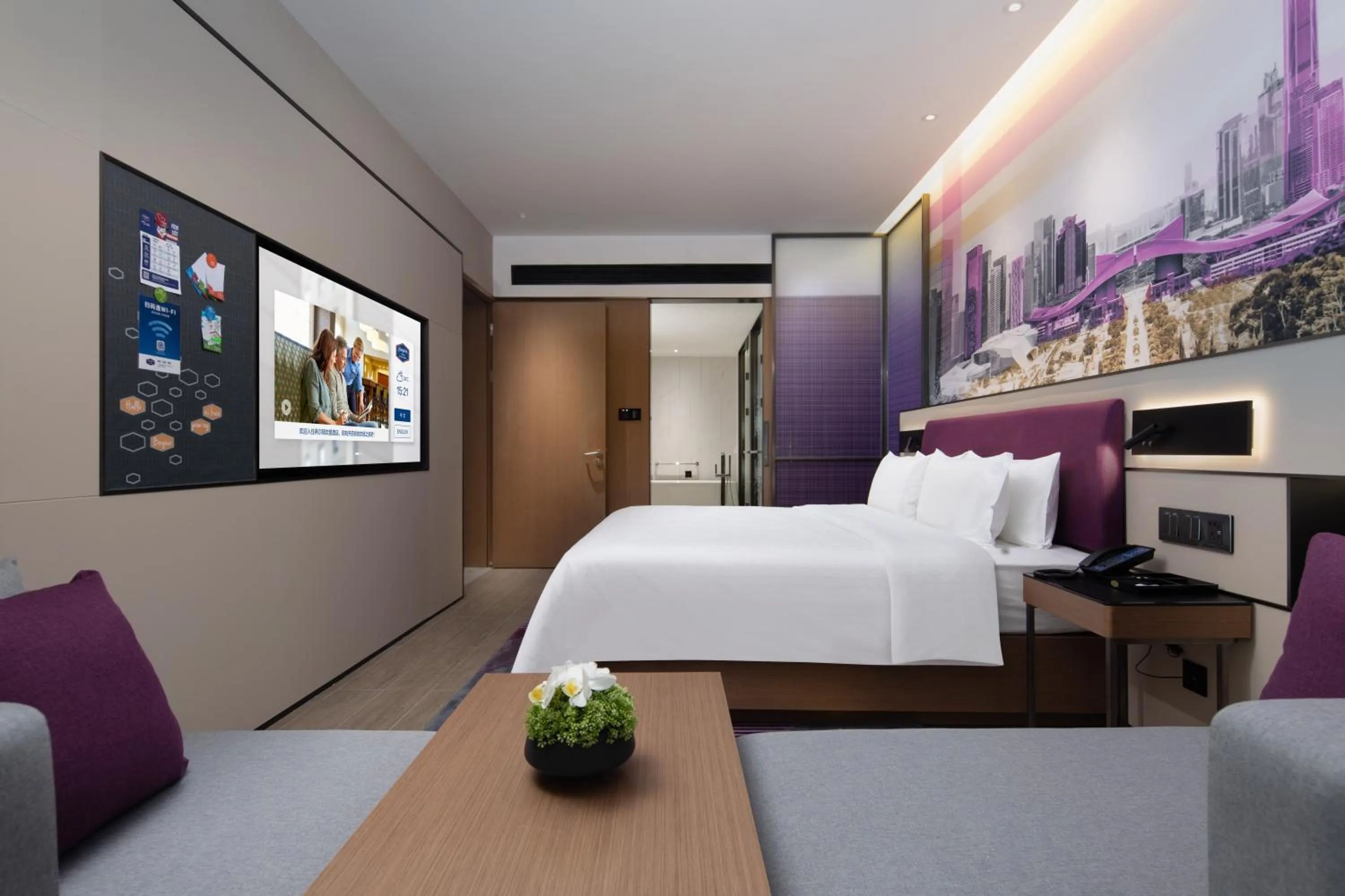 Bed in Hampton by Hilton Shenzhen Longgang Yonghu