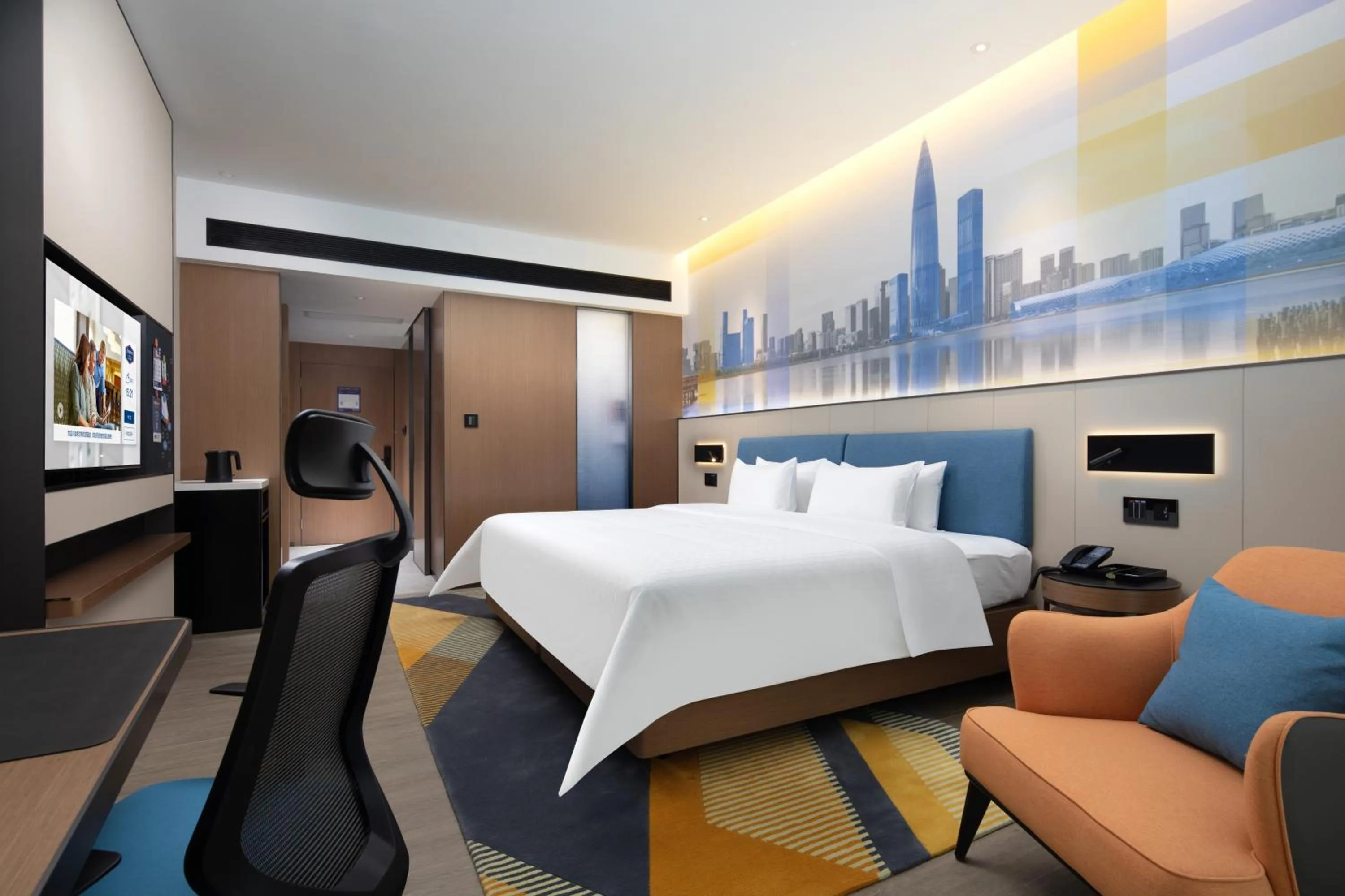 Bed in Hampton by Hilton Shenzhen Longgang Yonghu