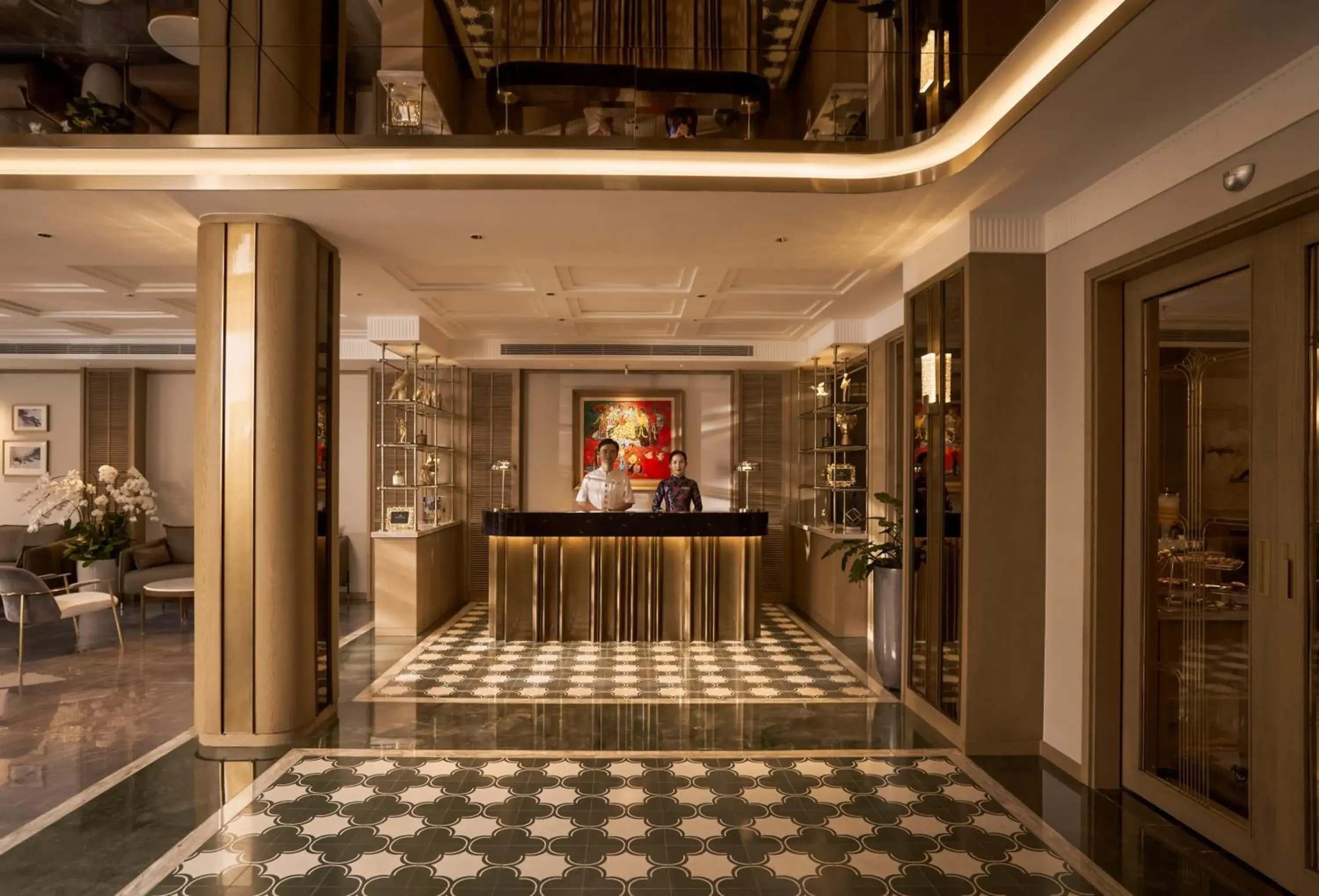 Lobby or reception in La Siesta Premium Saigon Central Lobby or reception in La Siesta Premium Saigon Central