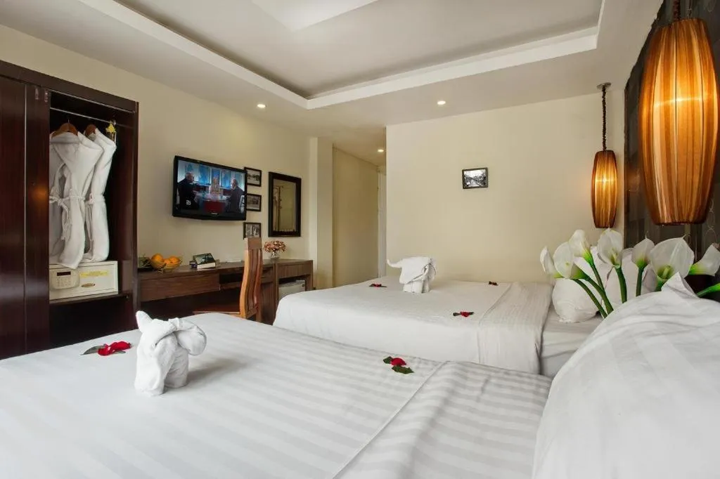 Bed in Hanoi Impressive Hotel