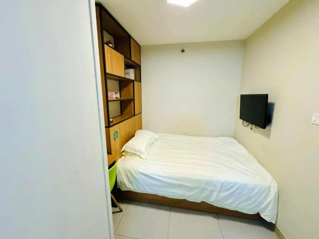 Bed in Jinjiang Inn Style Ningbo Railway Station