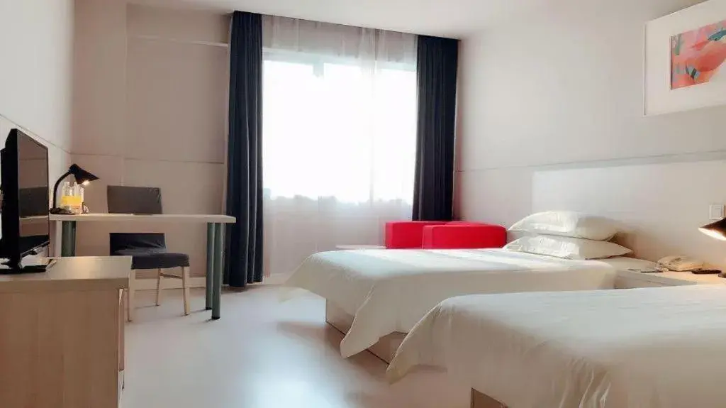 Bed in Jinjiang Inn Shanghai Songjiang University Town Bed in Jinjiang Inn Shanghai Songjiang University Town