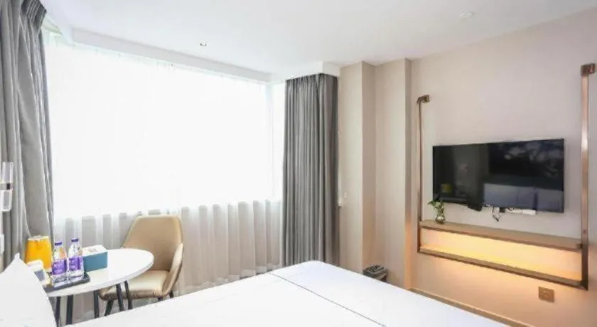 Bed in Jinjiang Inn Chengdu Kuanzhai Alley Jinxianqiao