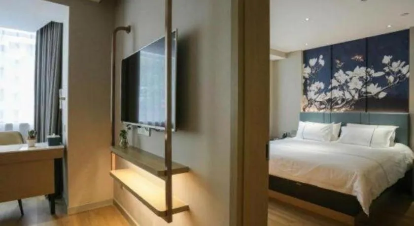 Bed in Jinjiang Inn Chengdu Kuanzhai Alley Jinxianqiao