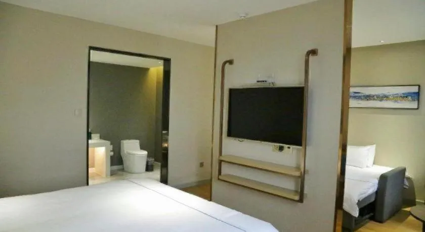 Bed in Jinjiang Inn Chengdu Kuanzhai Alley Jinxianqiao