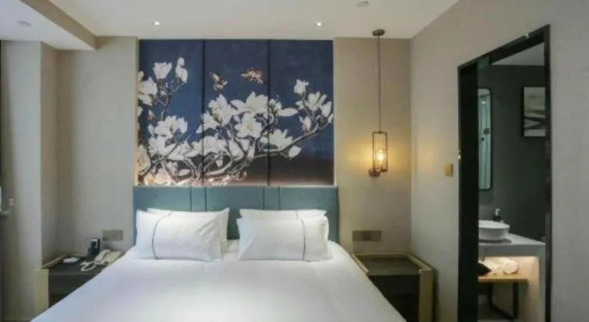 Bed in Jinjiang Inn Chengdu Kuanzhai Alley Jinxianqiao