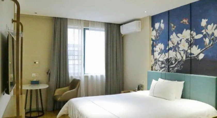 Bed in Jinjiang Inn Chengdu Kuanzhai Alley Jinxianqiao