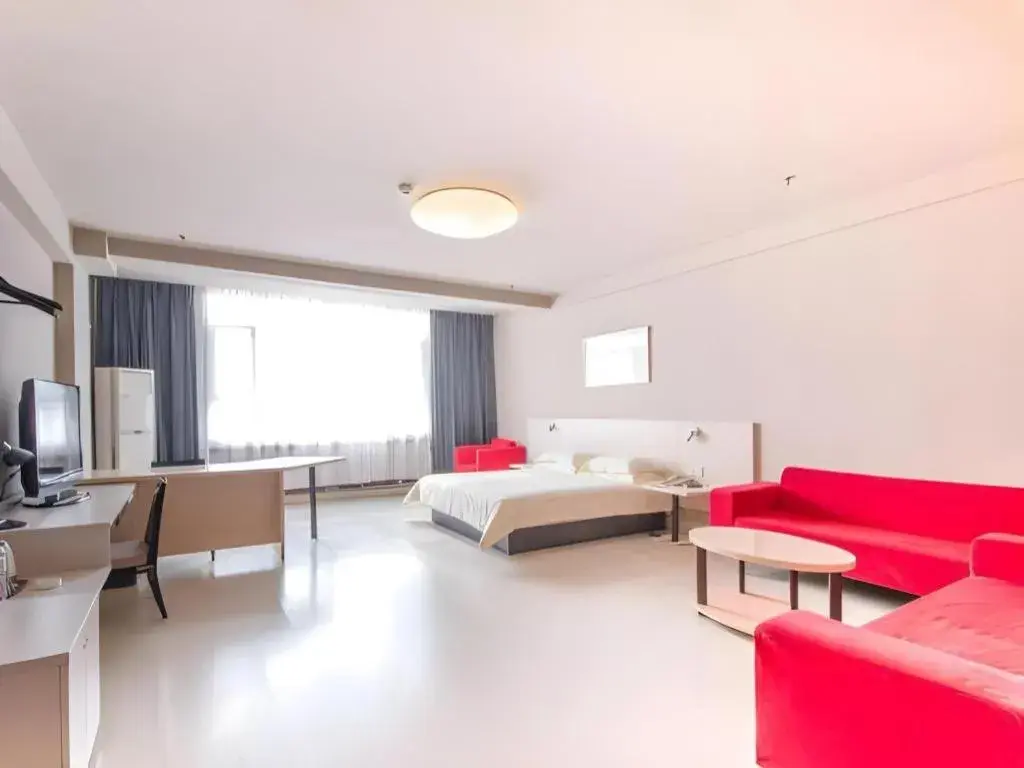 Bed in Jinjiang Inn JiNan Daminghu New Scenic Area Lishan Road Bed in Jinjiang Inn JiNan Daminghu New Scenic Area Lishan Road