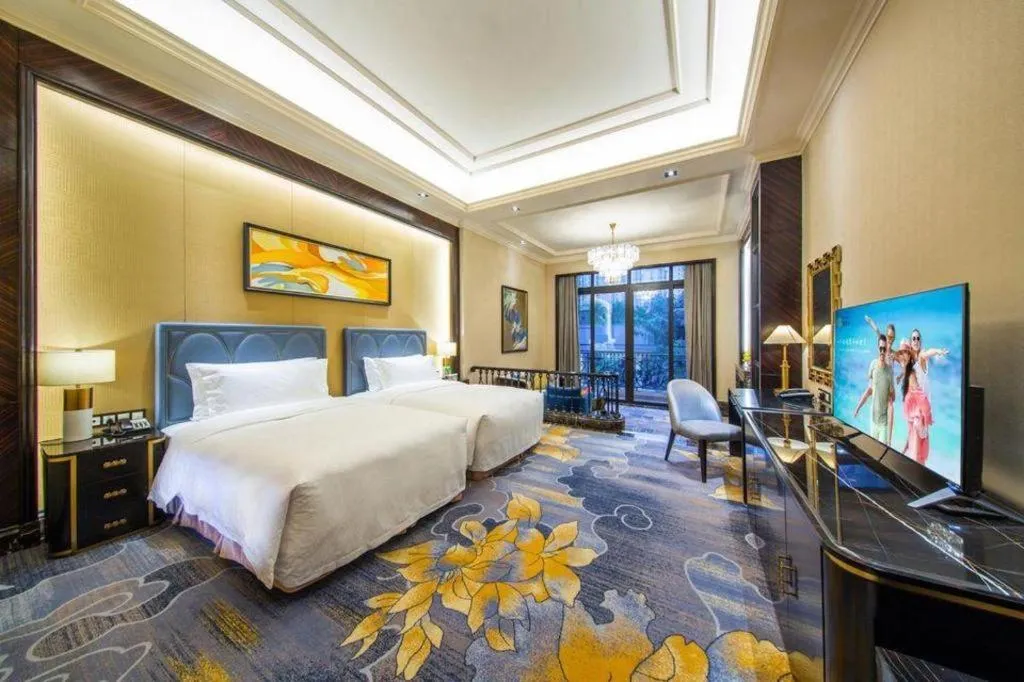 Bed in Chateau StarRiver Guangzhou Peninsula