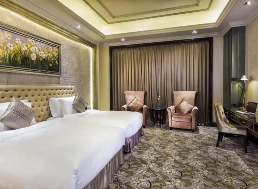 Bed in Chateau StarRiver Guangzhou Peninsula