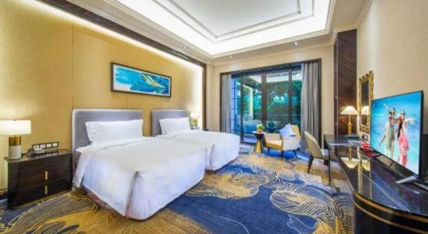 Bed in Chateau StarRiver Guangzhou Peninsula