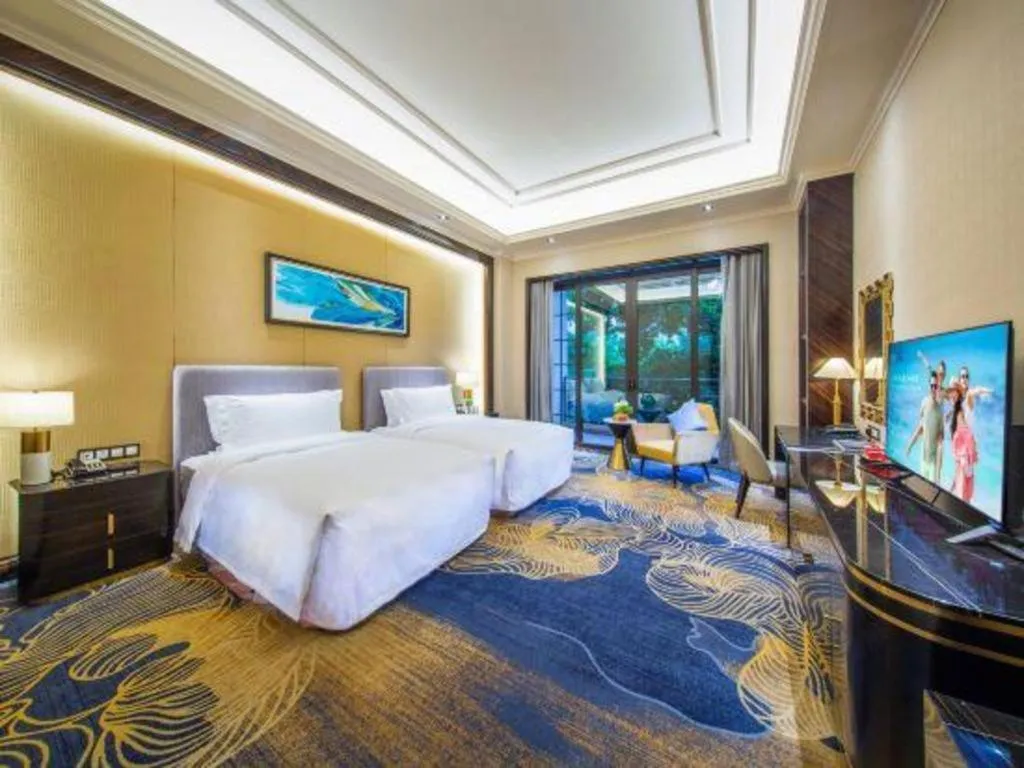 Bed in Chateau StarRiver Guangzhou Peninsula