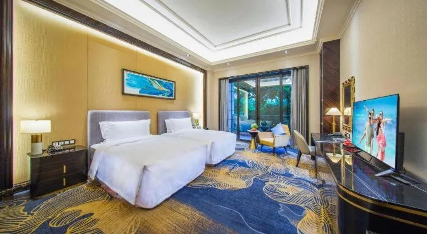 Bed in Chateau StarRiver Guangzhou Peninsula