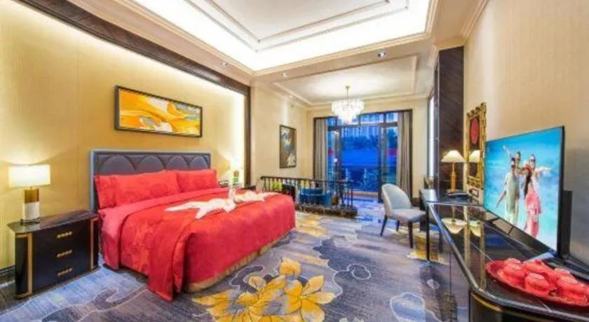 Bed in Chateau StarRiver Guangzhou Peninsula