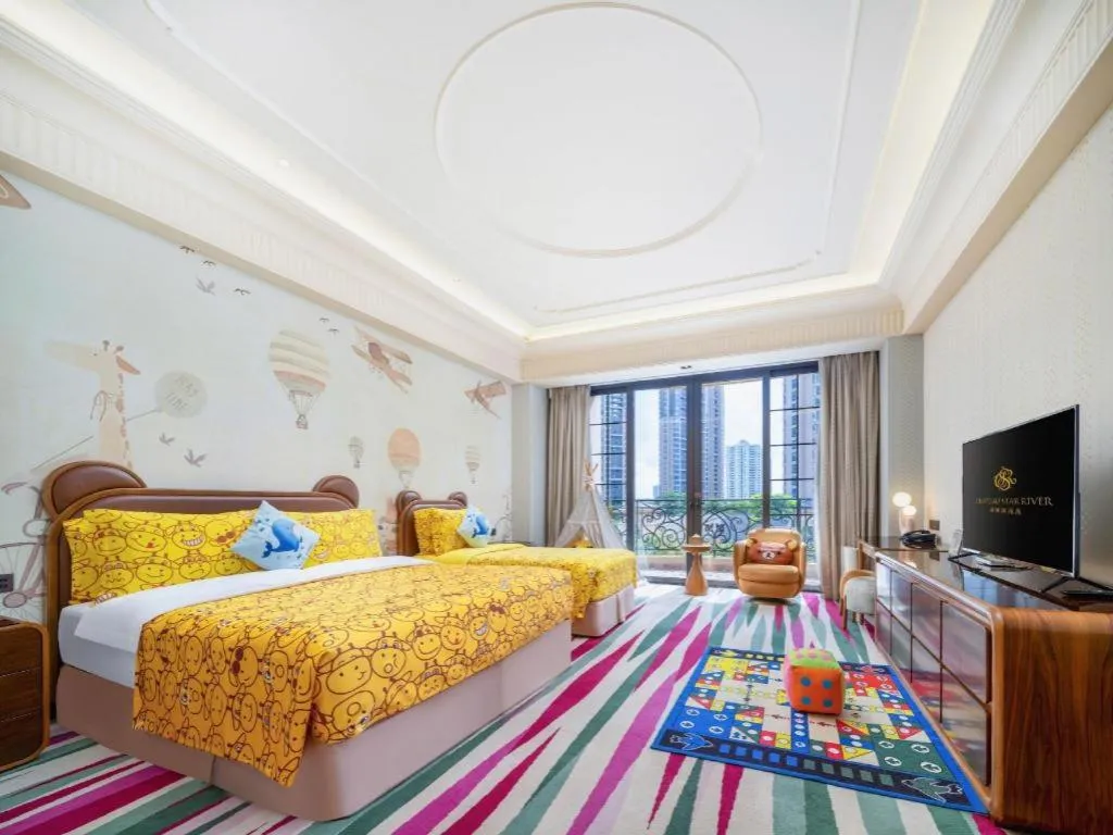 Bed in Chateau StarRiver Guangzhou Peninsula