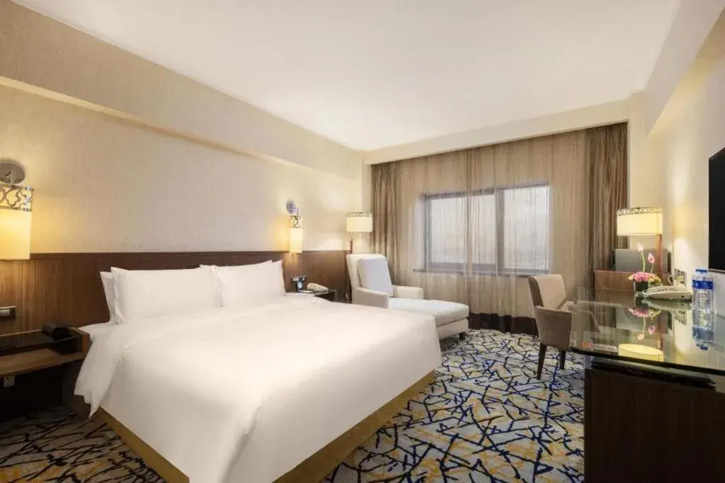 Bed in Xian Grand Noble Hotel Bed in Xian Grand Noble Hotel