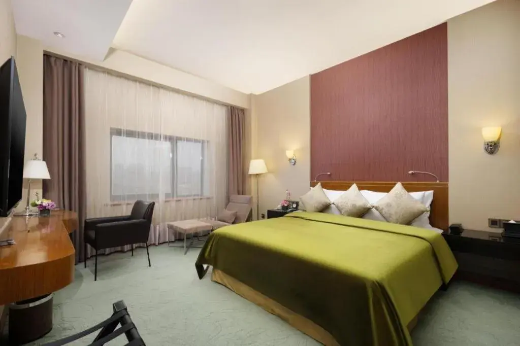 Bed in Xian Grand Noble Hotel Bed in Xian Grand Noble Hotel